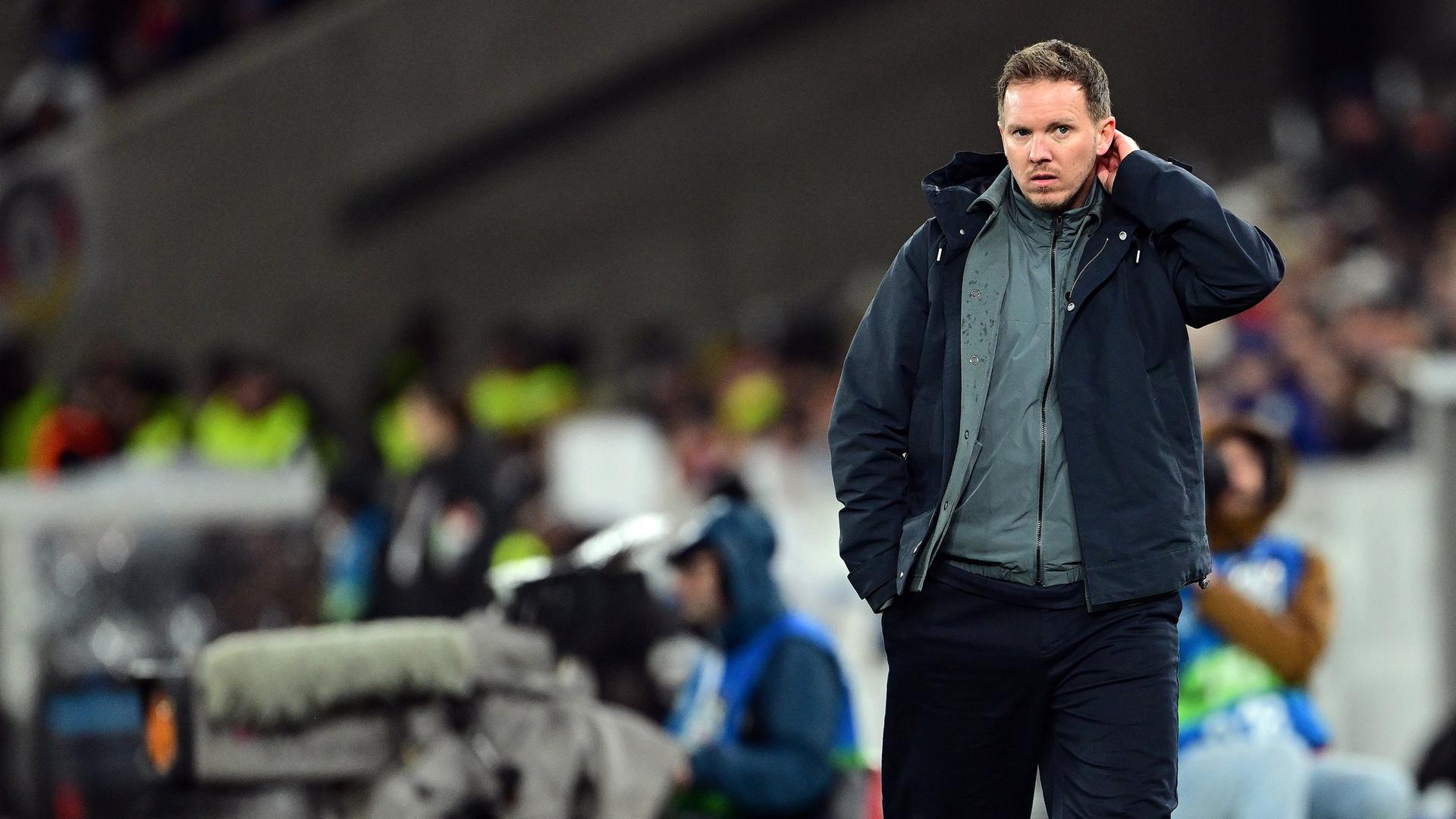 Bundestrainer Julian Nagelsmann (Deutschland) beim Fussball Testspiel: Deutschland - Ghana am 30.03.2026 in Stuttgart 