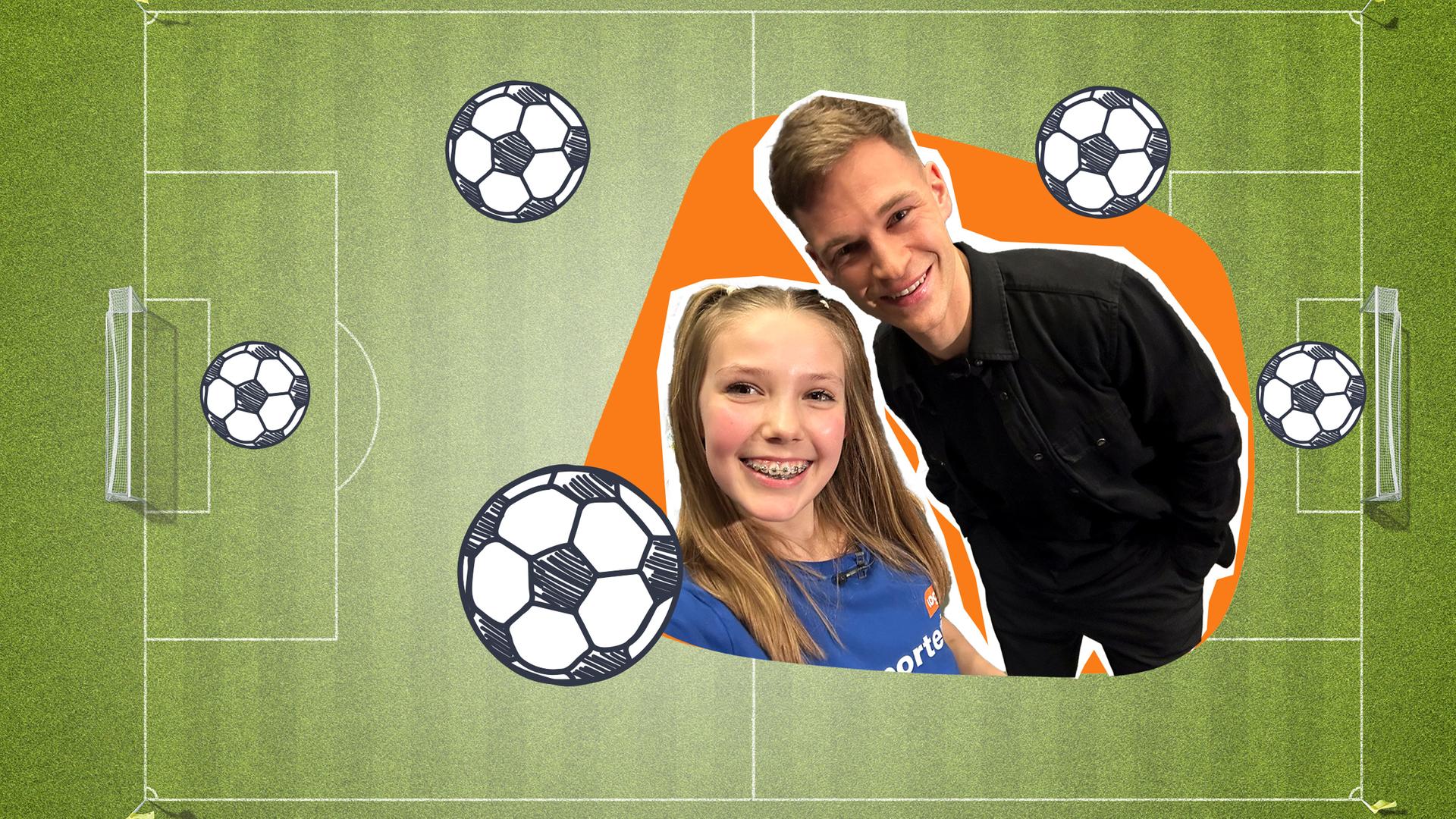 logo!: Kinderreporterin Dahlia trifft Joshua Kimmich