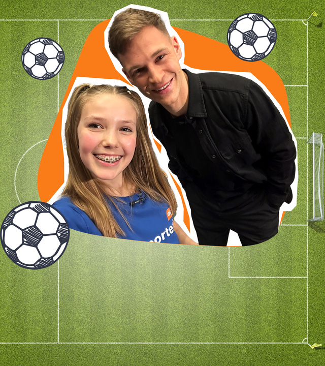 logo!: Kinderreporterin Dahlia trifft Joshua Kimmich