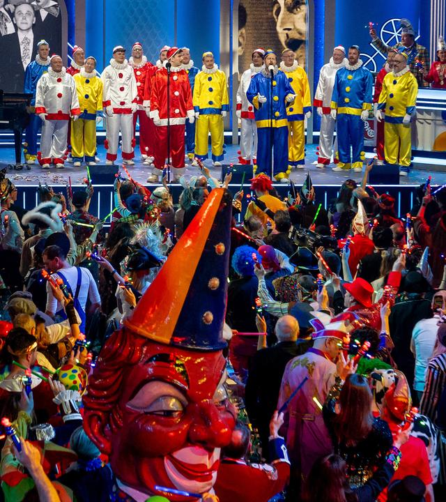Die Hofsänger bei der TV-Sitzung im Kurfürstlichen Schloss
