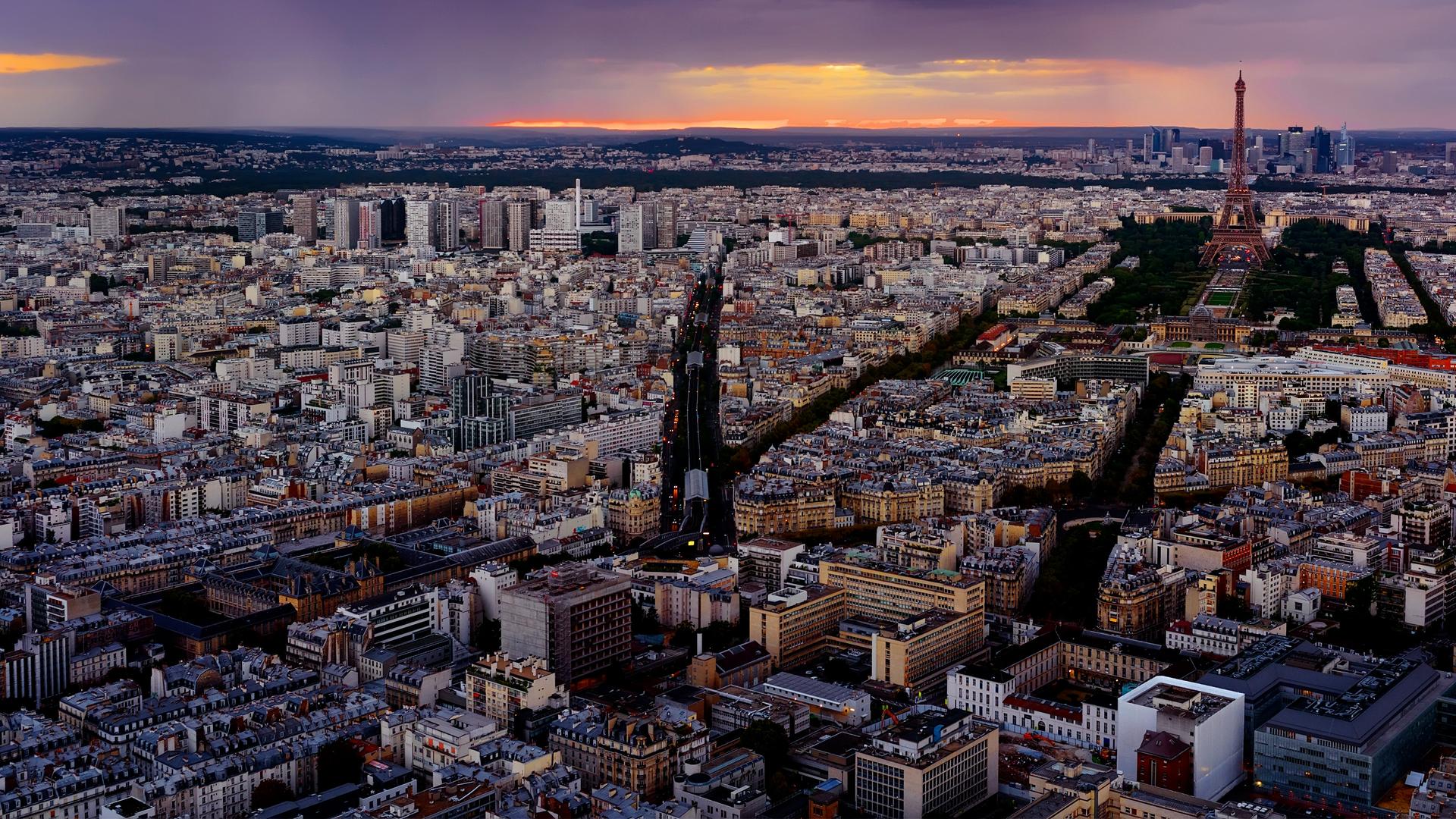 Panoramablick auf Paris