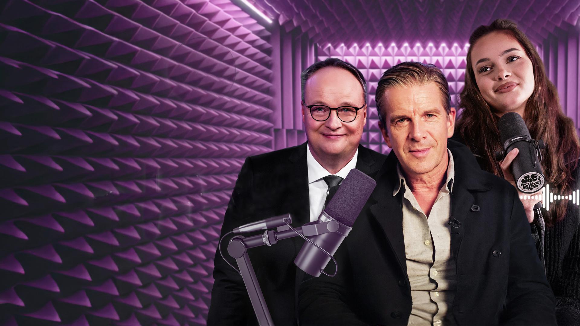 Montage: Oliver Welke, Markus Lanz und Emma (she's talking)