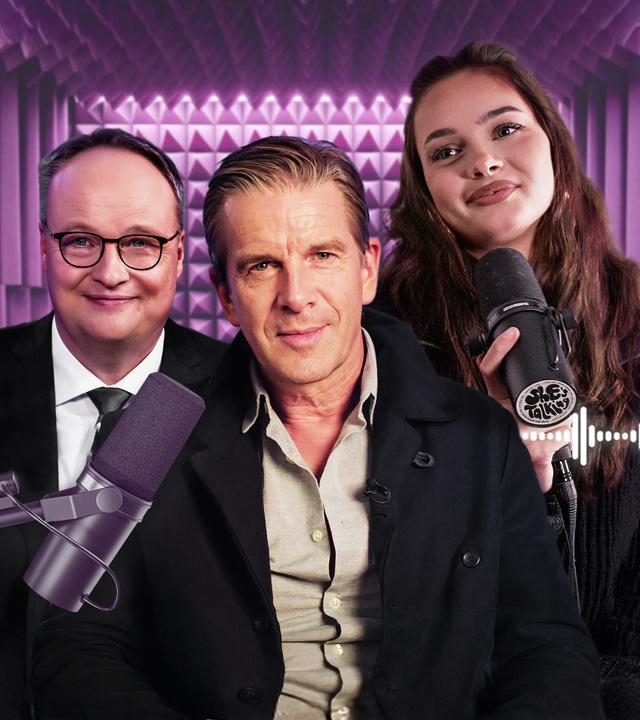 Montage: Oliver Welke, Markus Lanz und Emma (she's talking)