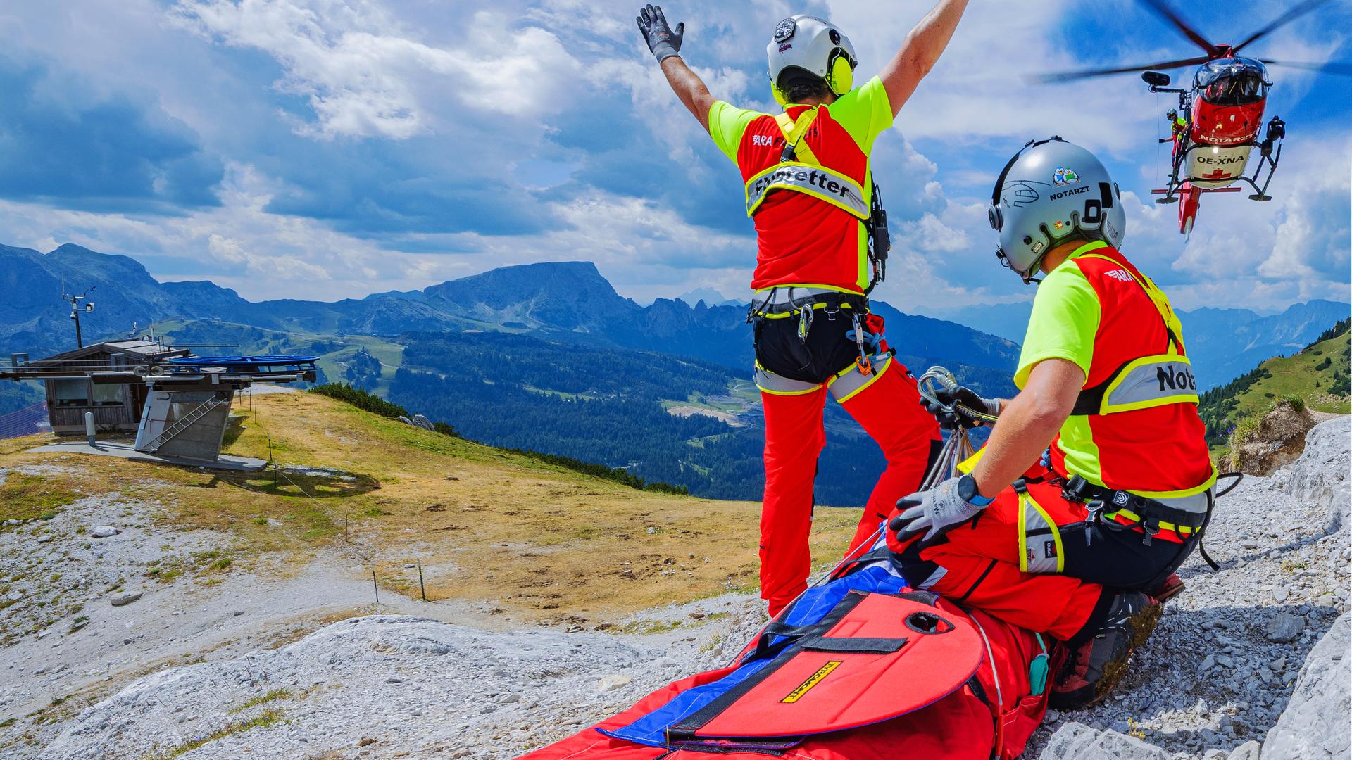Rettung in den Alpen