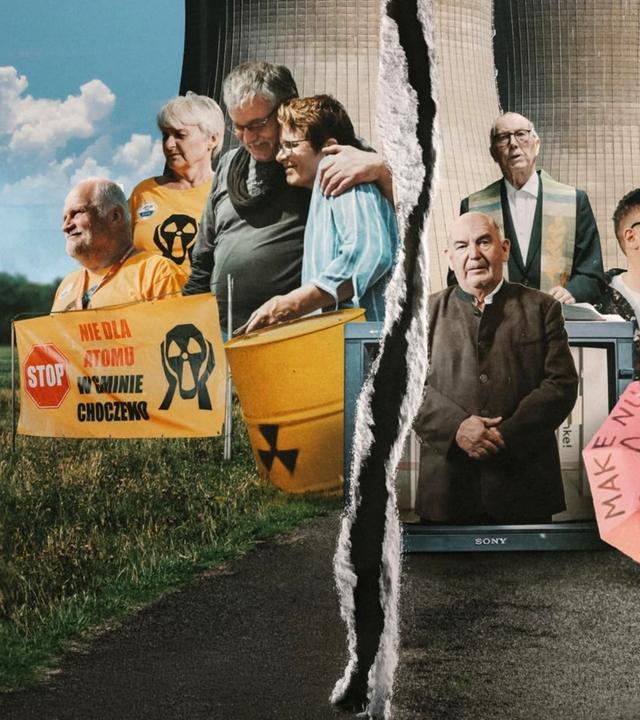 "Spaltung": Bildmontage mit den Protagonisten des Dokumentarfilms. 