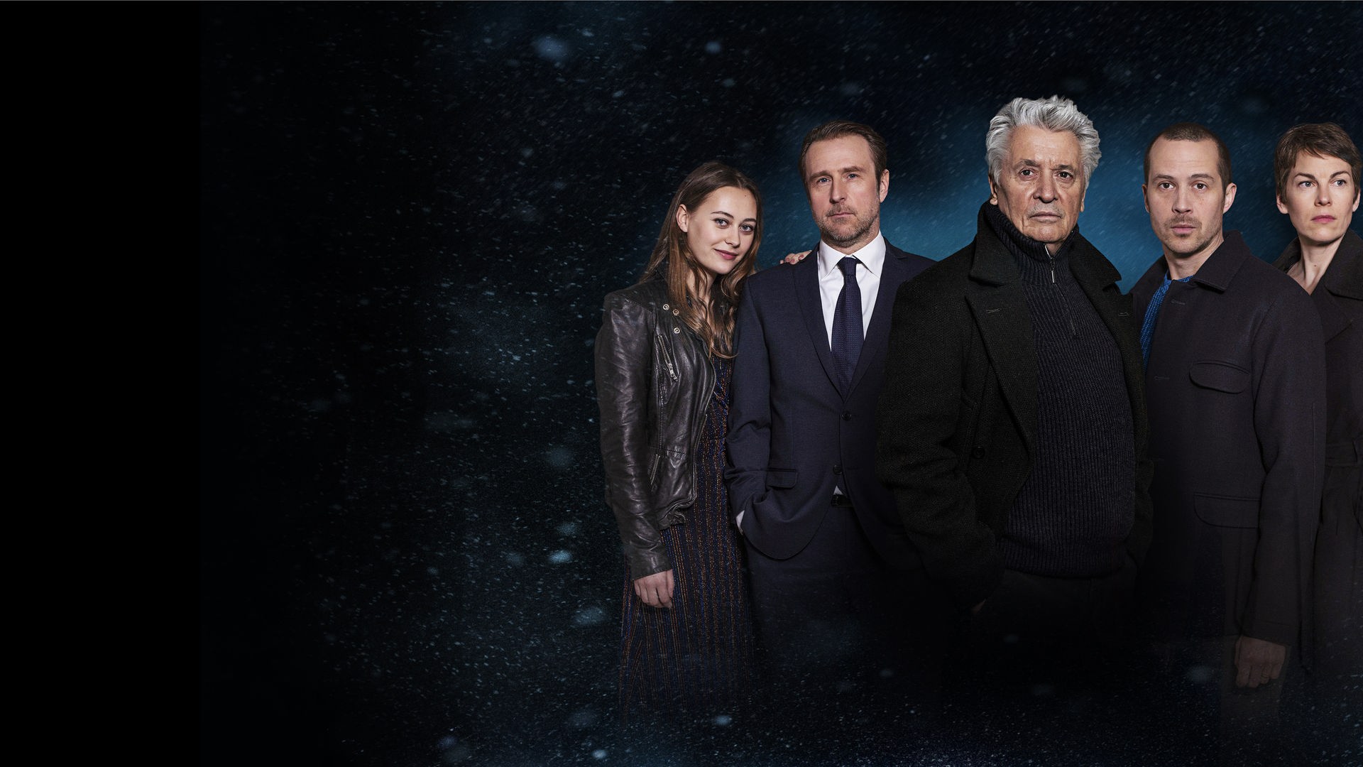 Lisa Marin (Mercedes Müller), Markus Sellin (Bjarne Mädel), Kommissar Johannes Fischer (Henry Hübchen), Lars Eckert (Barnaby Metschurat) und Kirsten Eckert (Victoria Mayer).