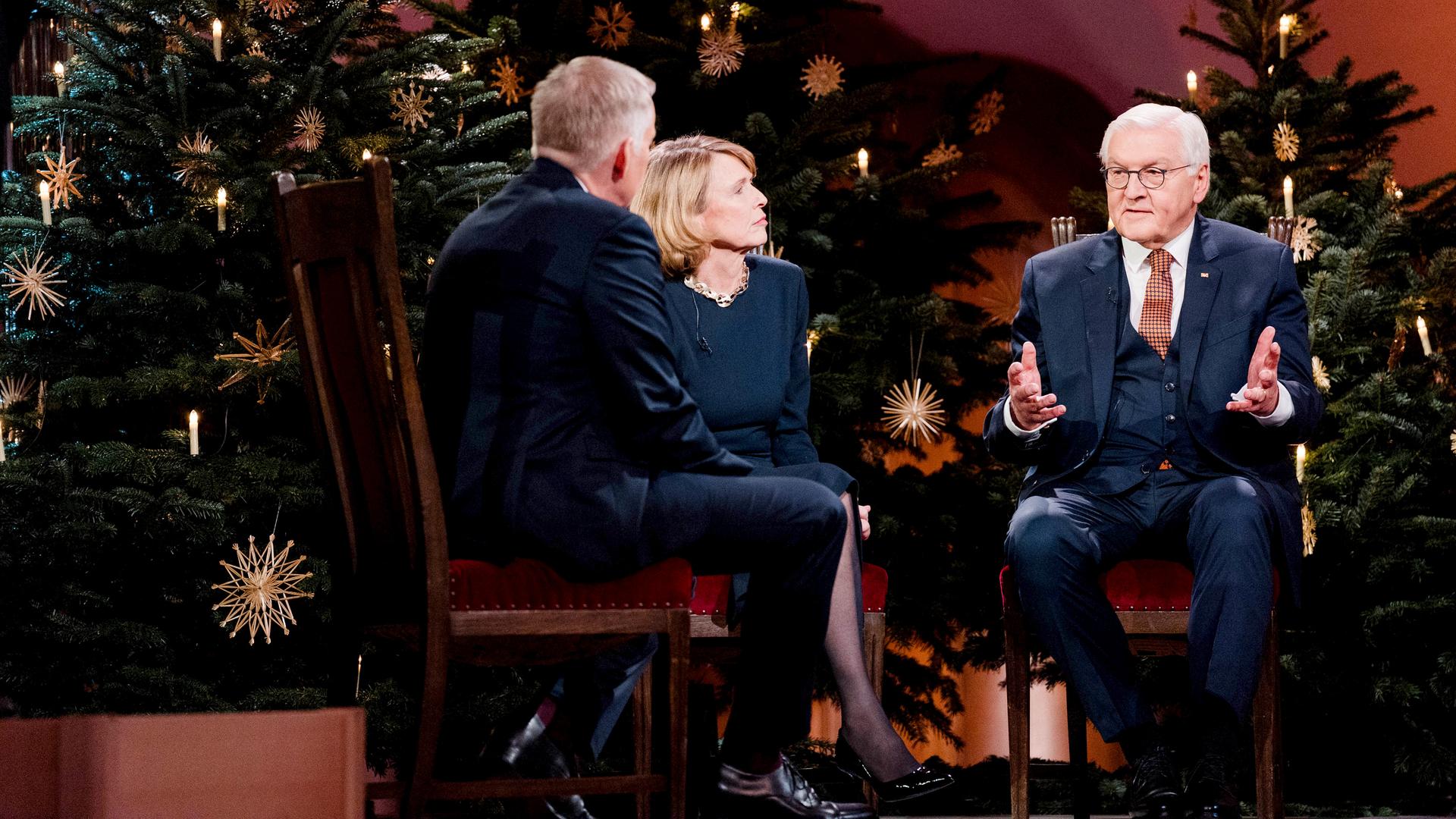 Johannes B. Kerner, Elke Büdenbender, Bundespräsident Frank-Walter Steinmeier