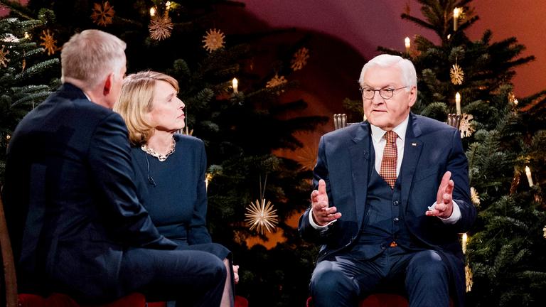 Johannes B. Kerner, Elke Büdenbender, Bundespräsident Frank-Walter Steinmeier