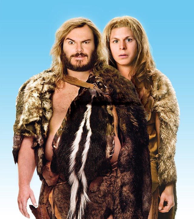 Jack Black und Michael Cera stehen nebeneinander.