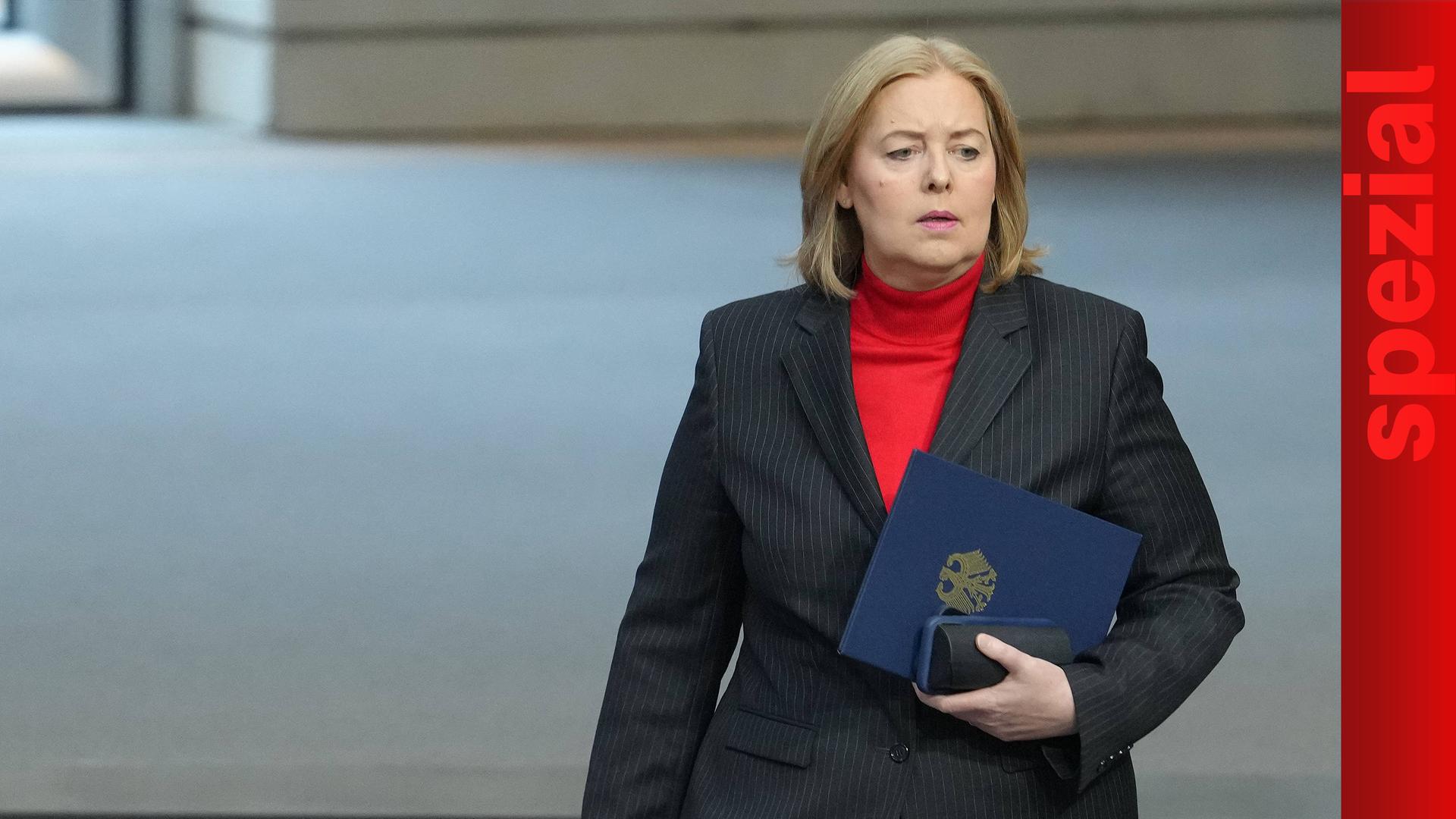 Bärbel Bas im September 2026 im Plenarsaal im Bundestag