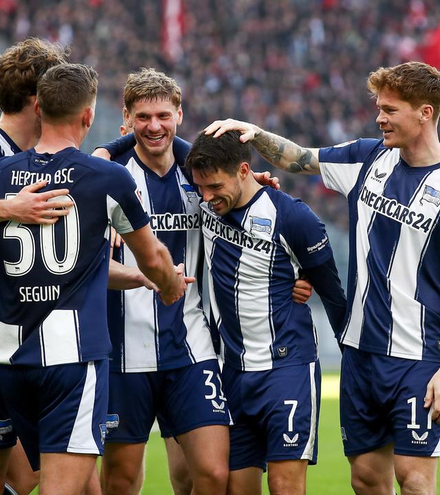 Jubel nach dem 2:1 durch Josip Brekalo am 01.03.2026 in Berlin.