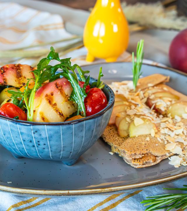 Herzhafte Pfirsich-Galettes 