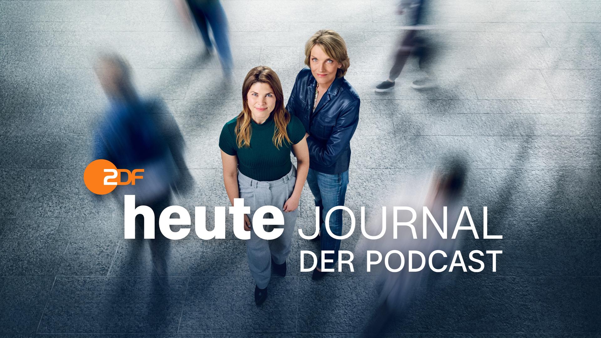 Marietta Slomka (l.) und Helene Reiner (r.) in "heute journal - der Podcast"
