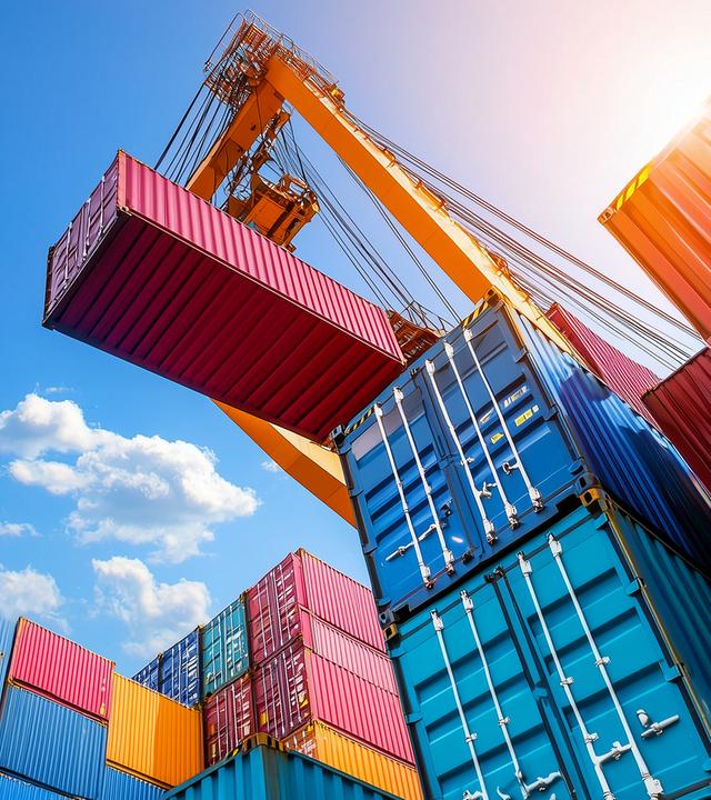 Container werden umgesetzt
