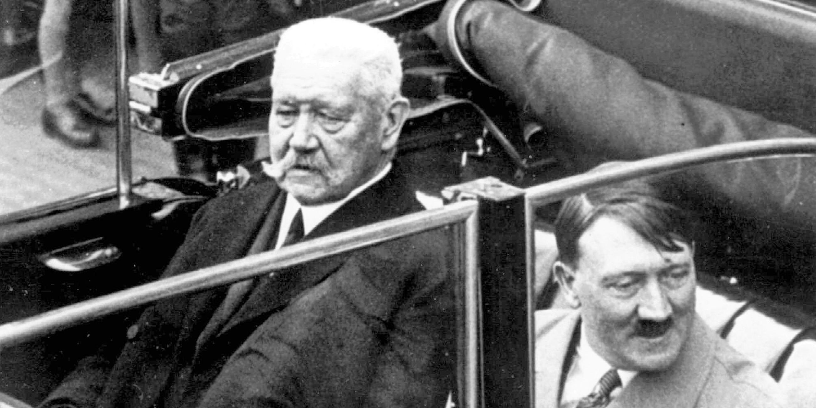 Archiv: Paul von Hindenburg und Adolf Hitler