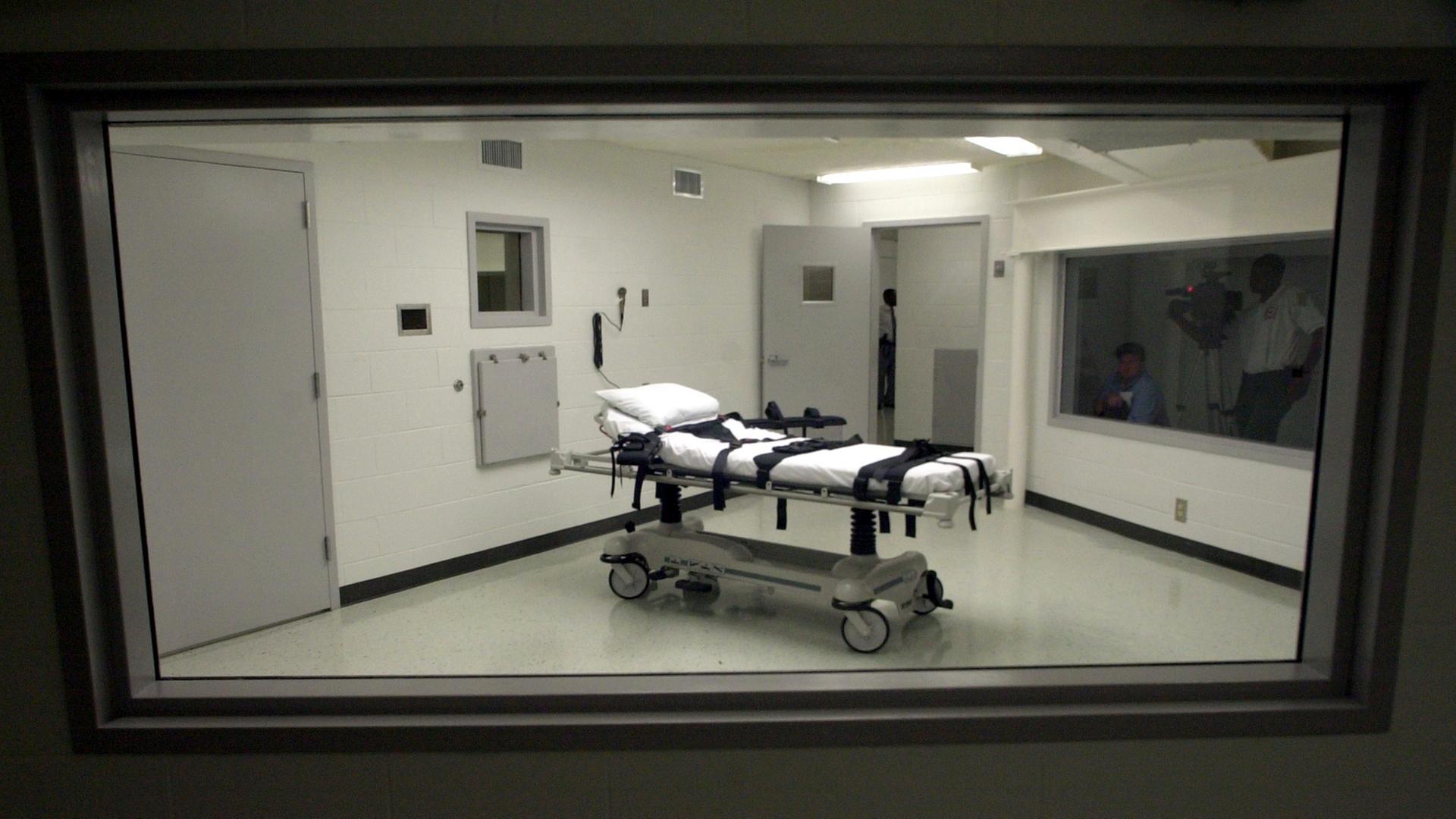 Alabamas Kammer für Hinrichtungen mit tödlicher Injektion in der Holman Correctional Facility.