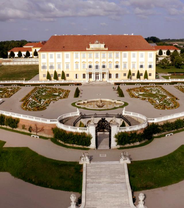 Parkanlage von oben gesehen