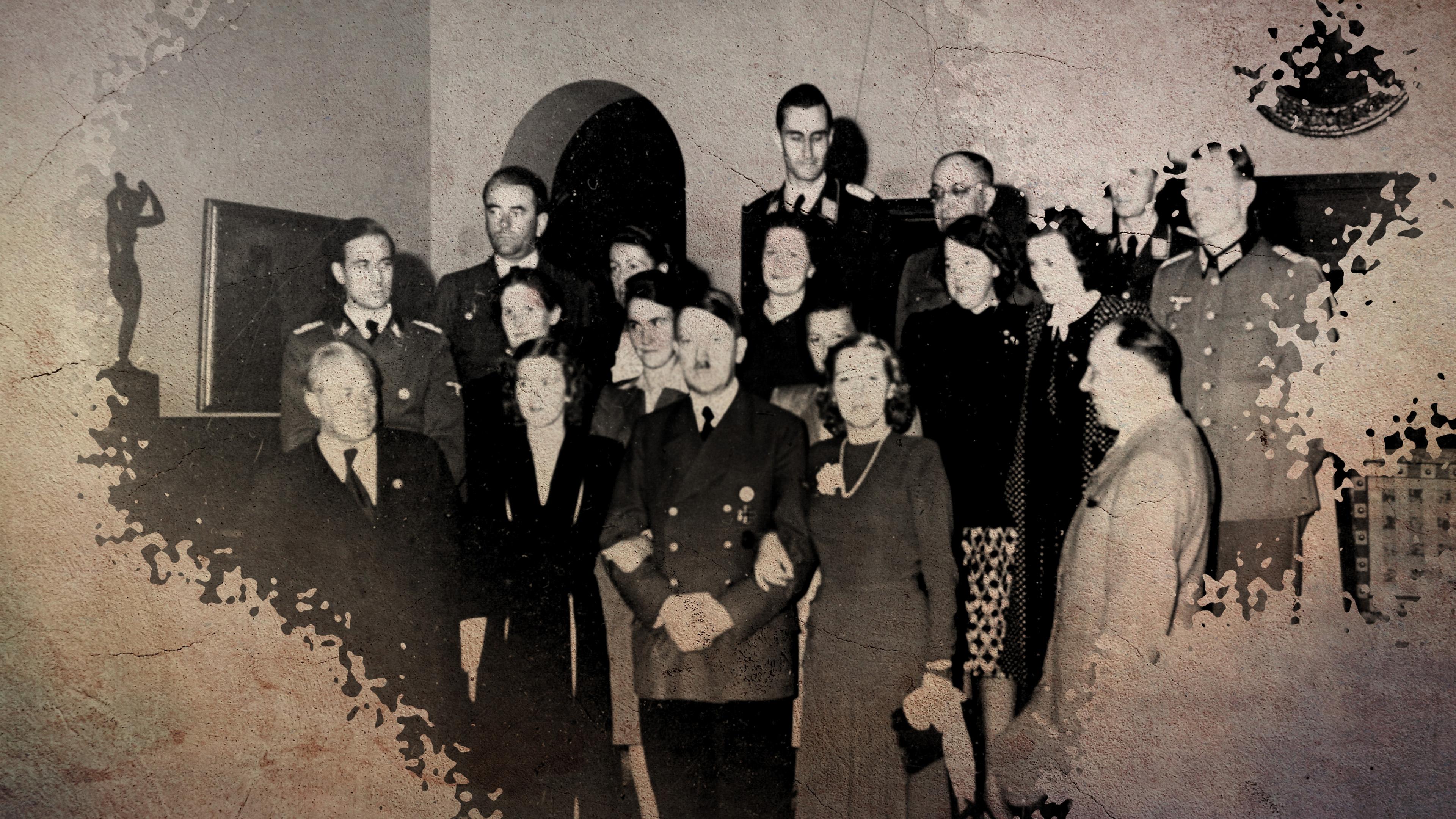  Adolf Hitler, Gruppenfoto an seinem Geburtstag, 1942