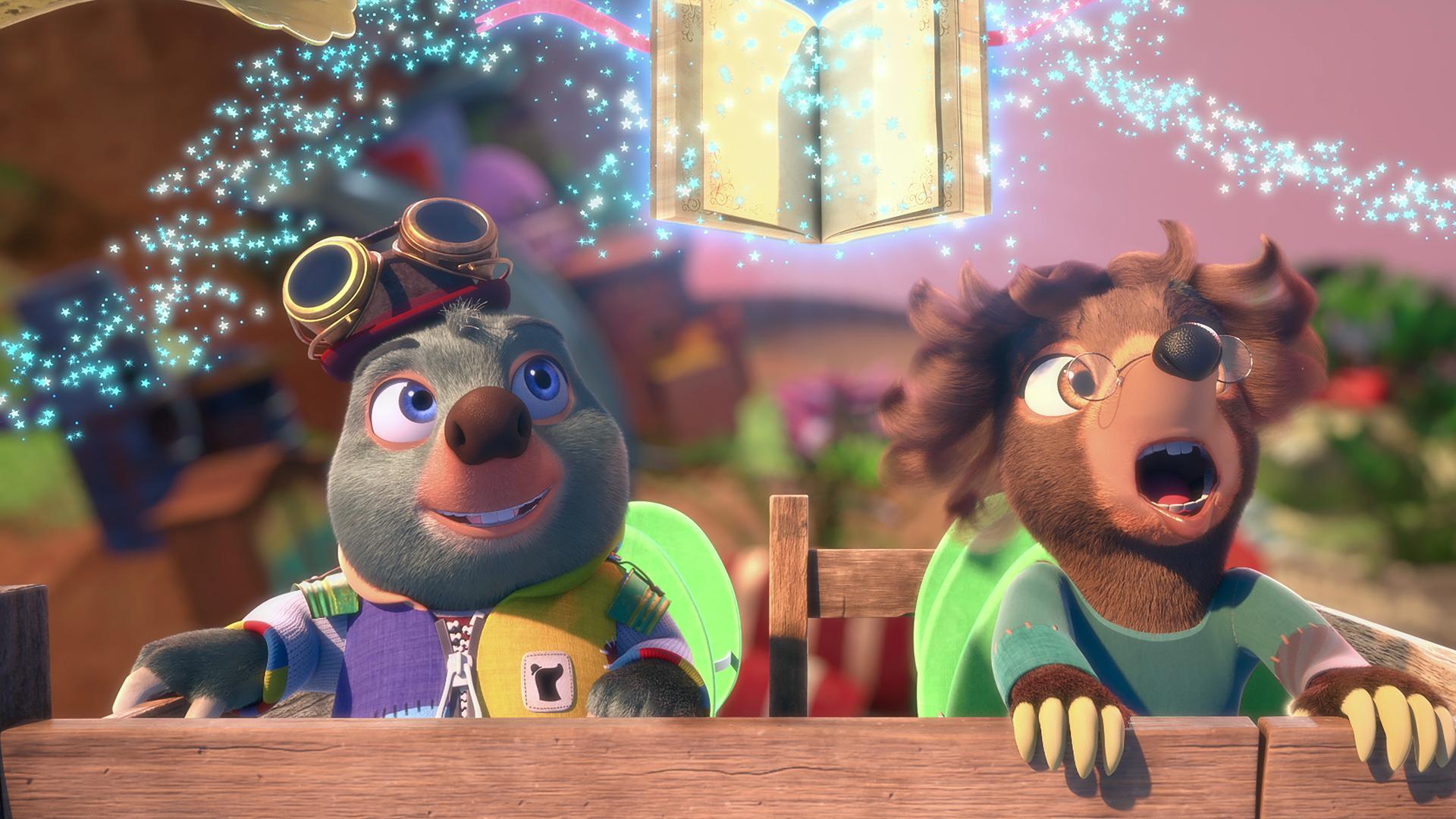 Bei der rasanten Stadtrundfahrt auf dem Oberdeck des offenen Busses unterhalten Moley und sein magisches Buch Mauli die Botschafterin aus Mauledonia. Der strengen und zugeknöpften Maulwurfdame stehen dabei die Haare zu Berge.