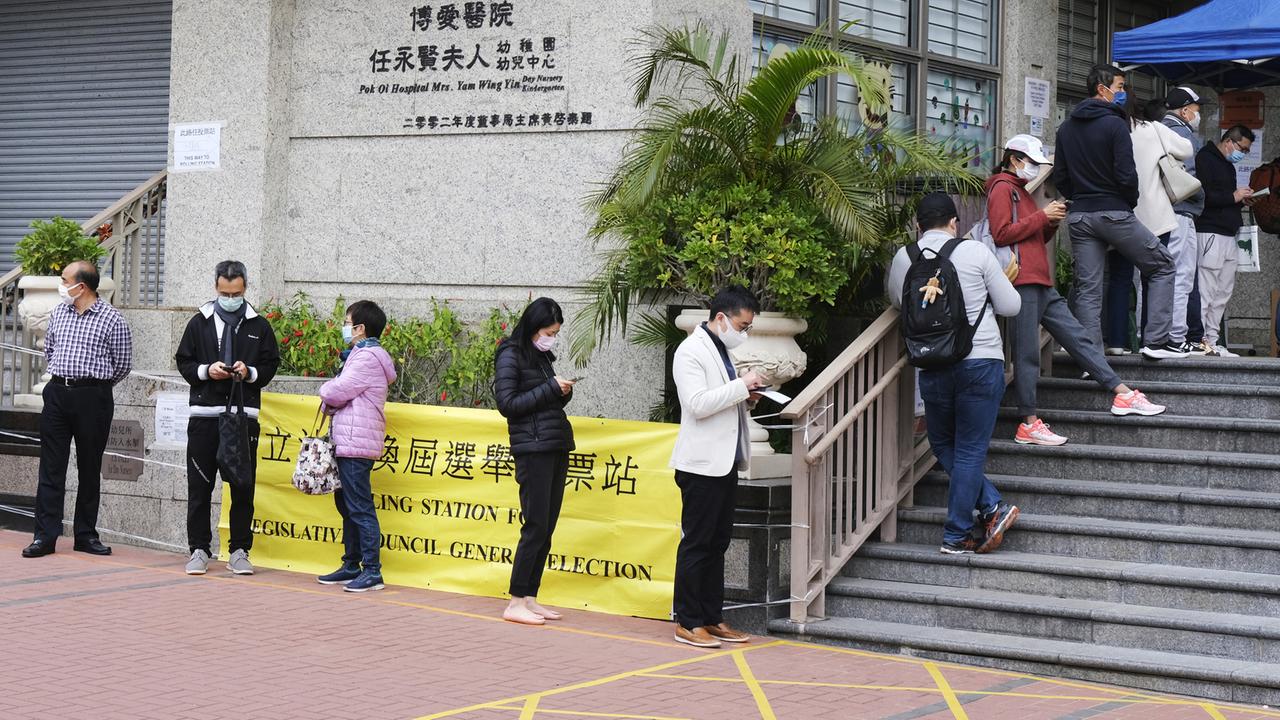Hongkong: Wenige geben Stimme ab