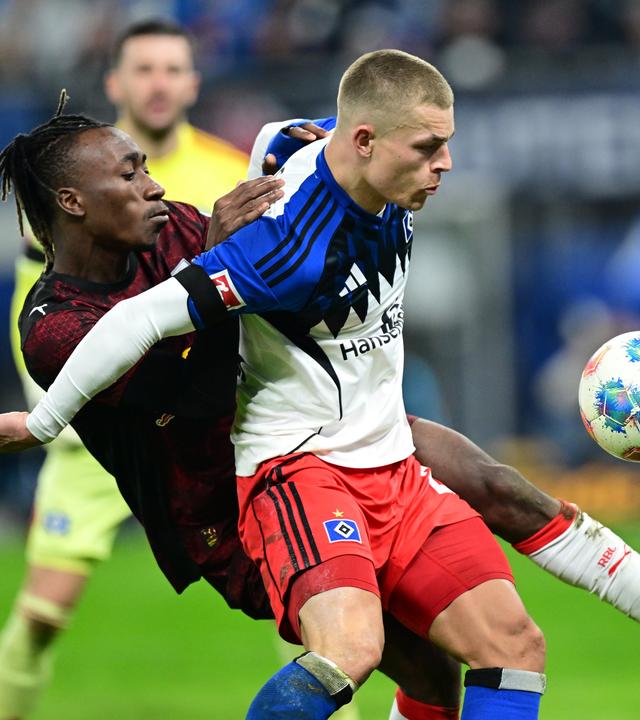 Yan Diomande und Miro Muheim am 01.03.26