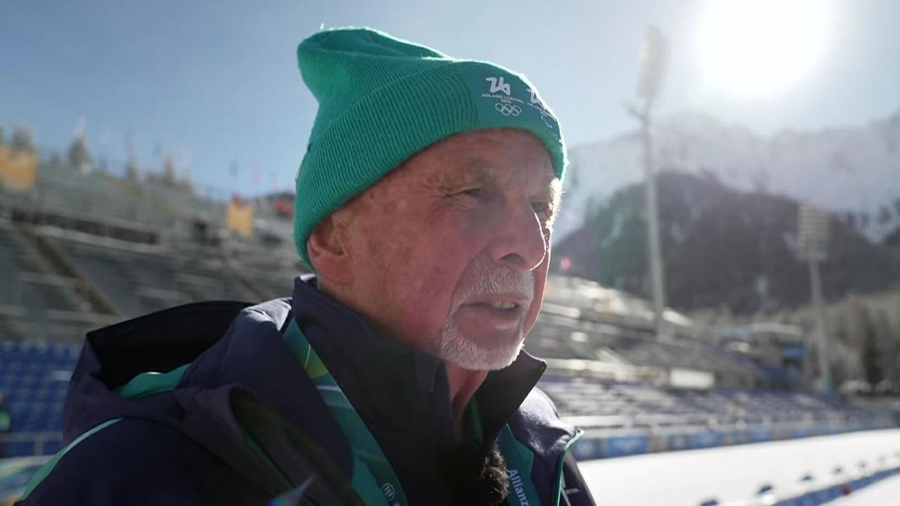 Olympia-Volunteer Hubert Bihler in Antholz.