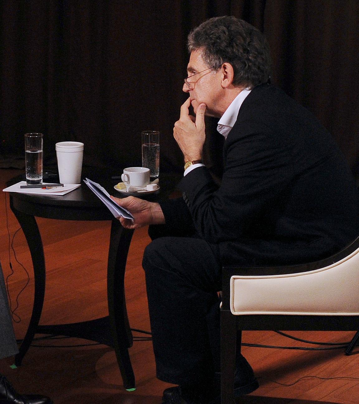 Buchautor Hubert Seipel mit Wladimir Putin (l.), aufgenommen am 13.11.2014