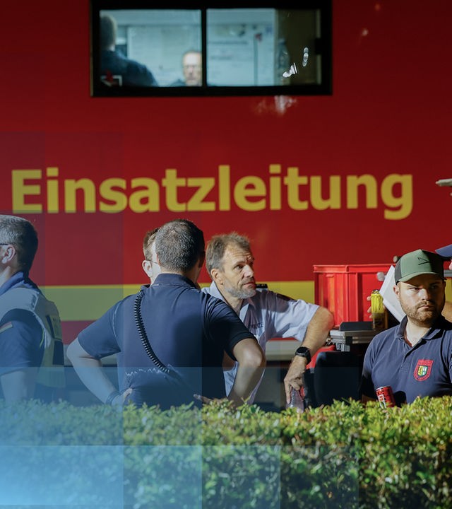 Einsatzkräfte der Feuerwehr
