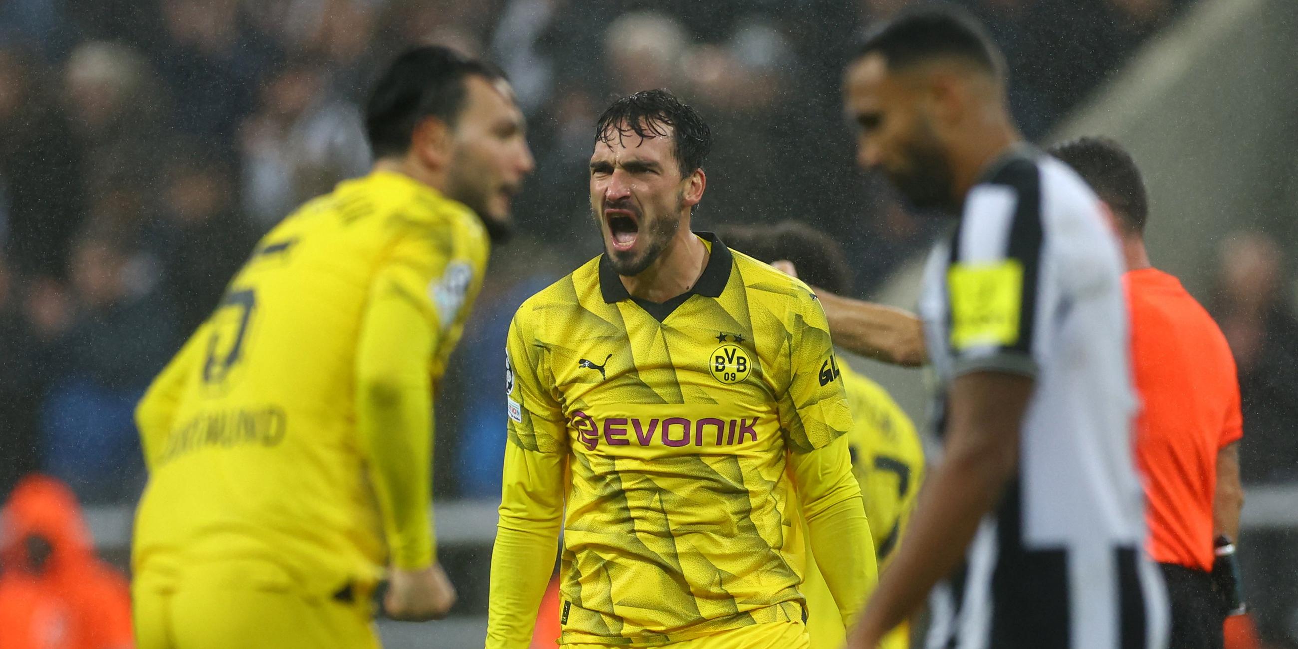 Champions League, Newcastle United - Borussia Dortmund: Mats Hummels schreit seine Freude heraus