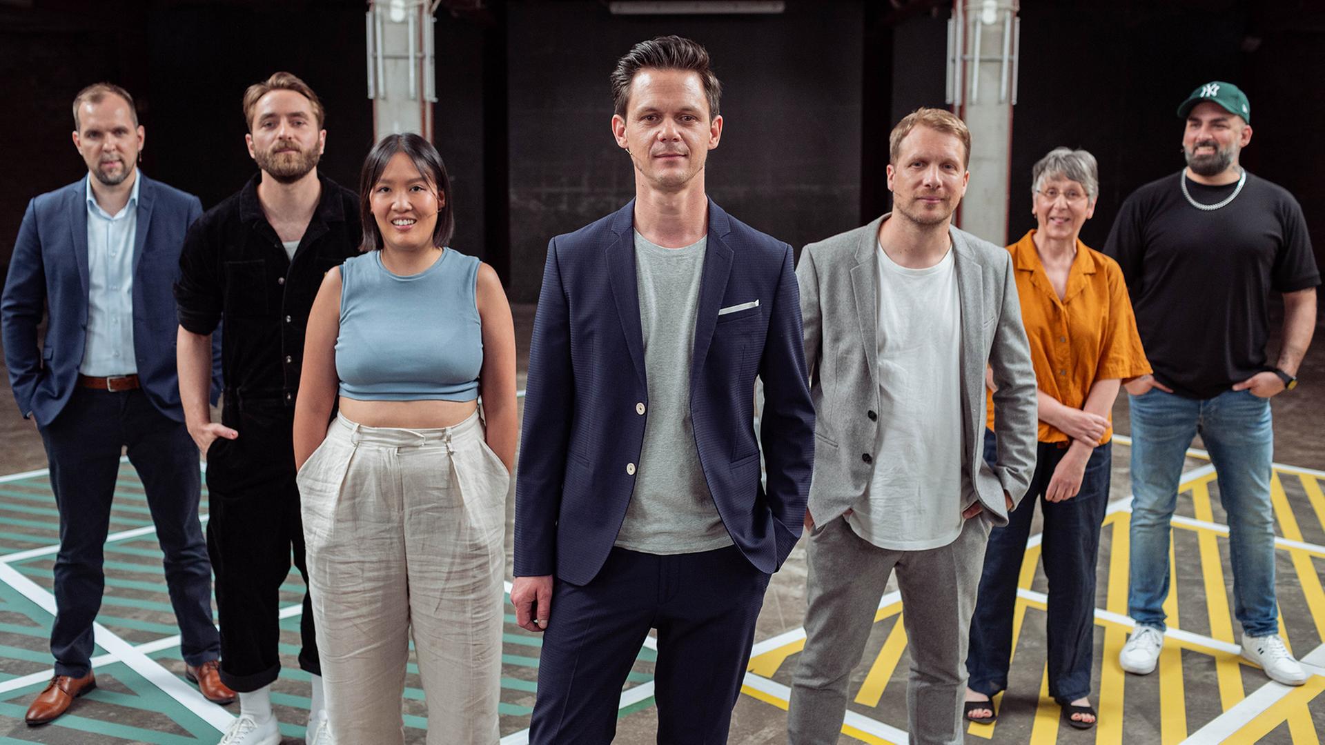 Jo Schück mit Gästen. Totale.