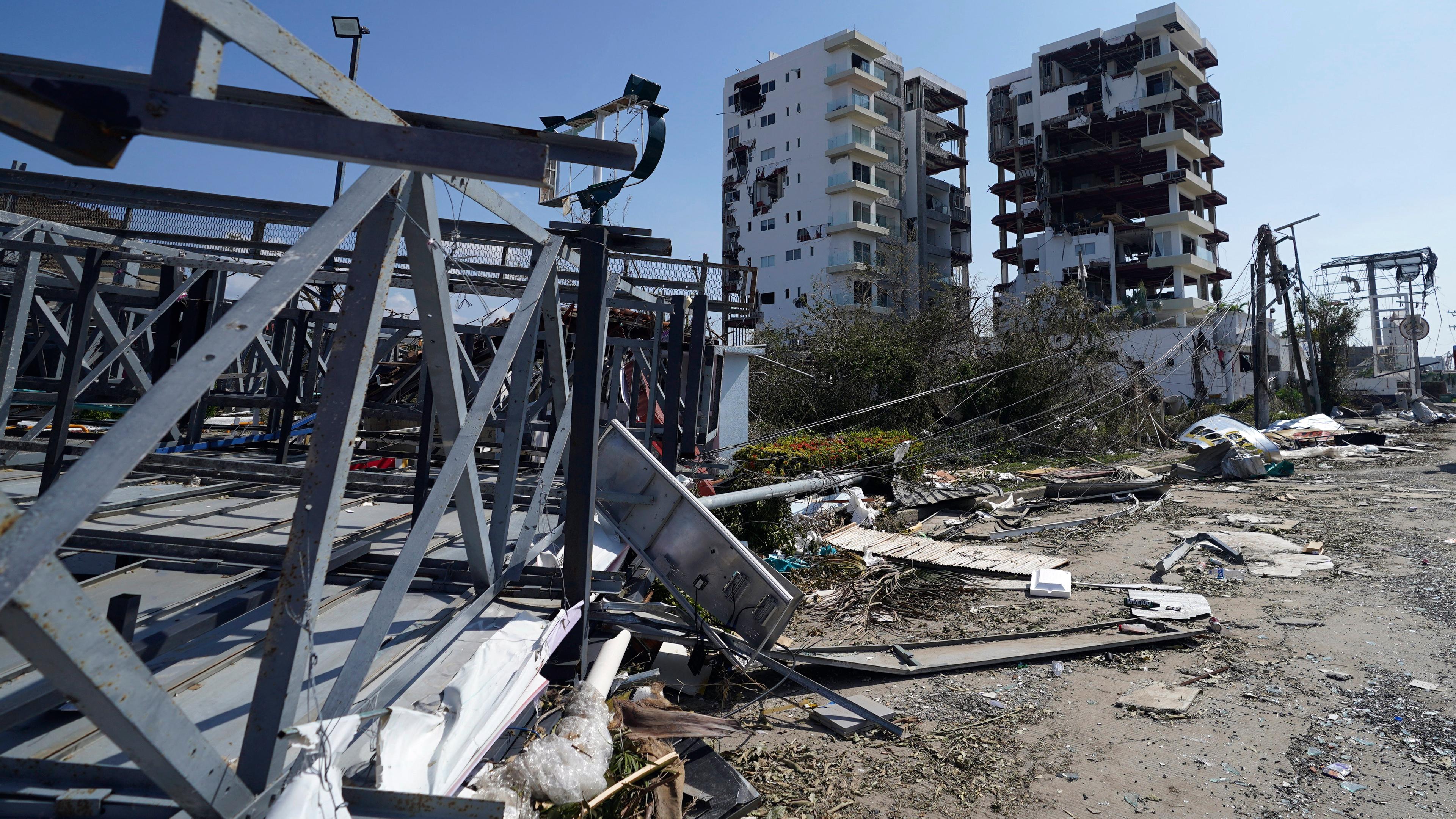 Häuser, die durch den Hurrikan zerstört wurden