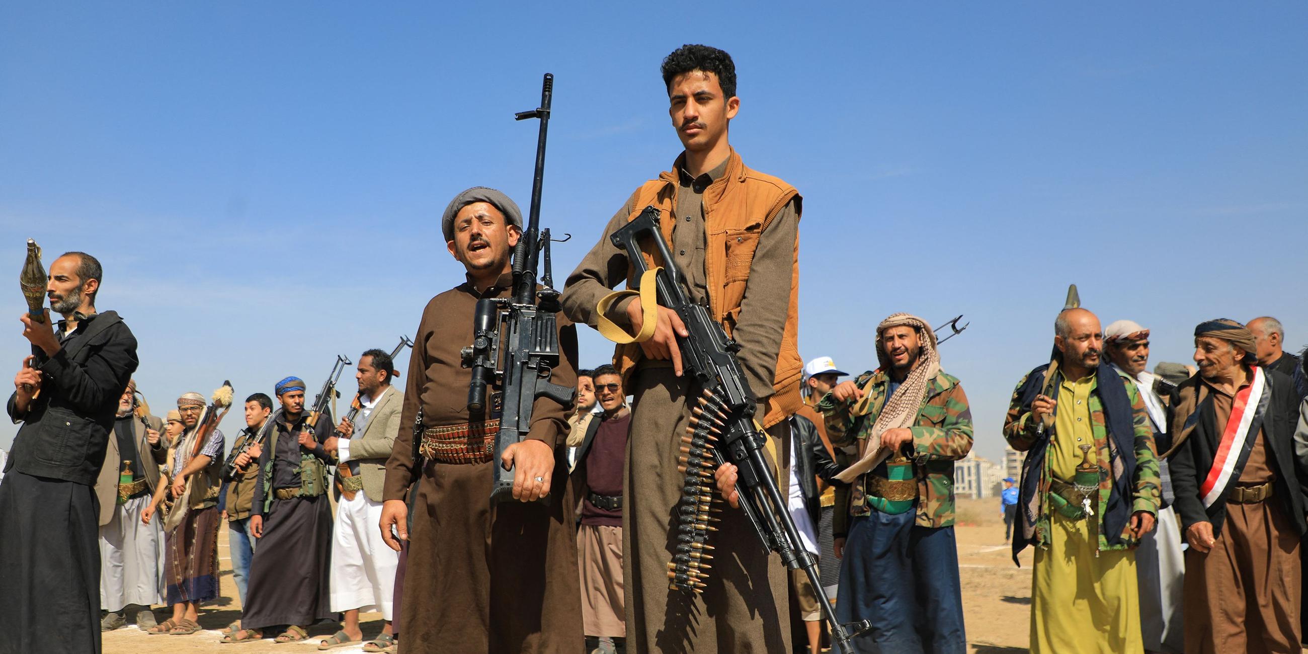 Bewaffnete Anhänger der Huthi-Rebellen im Jemen
