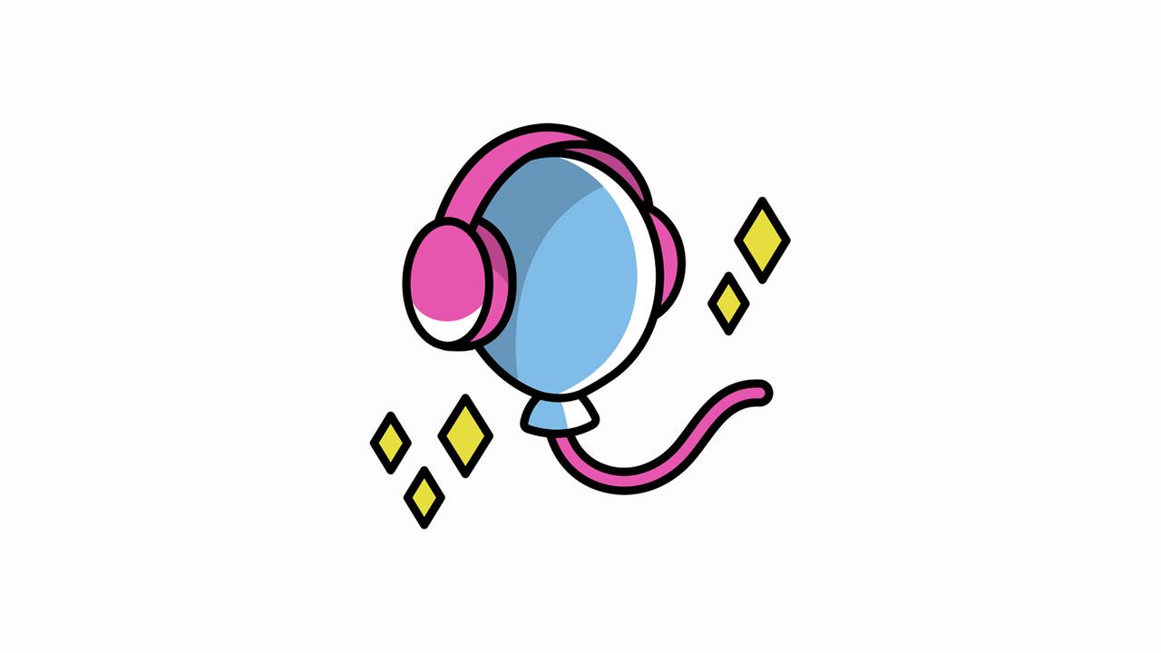 Icon für work-live-balance: ein stilisierter farbiger Kopf trägt Kopfhörer