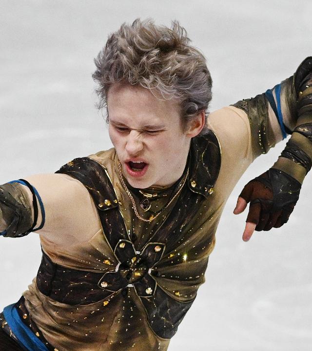 Ilia Malinin während der Eiskunstlauf-WM in Prag am 26.03.2026.