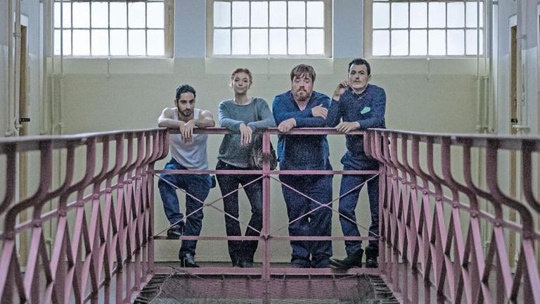 Denis Moschitto, Marleen Lohse, Tristan Seith und Manuel Rubey. 
Honorarfrei - nur für diese Sendung bei Nennung ZDF und Daniel Rakete Siegel
