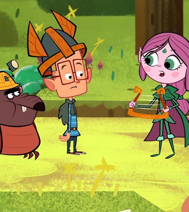 Ratrick, Vipkrad und Ephi sind auf dem Weg zum König der Elfen. Die drei halten im Wald bei einem grünen Stein mit Notenschlüsseln. Ephi hält Vipkrad eine heilige Harfe hin, auf der er die Hymne der Elfen spielen soll, damit der Stein ihnen den Weg zum Elfenkönig weist.