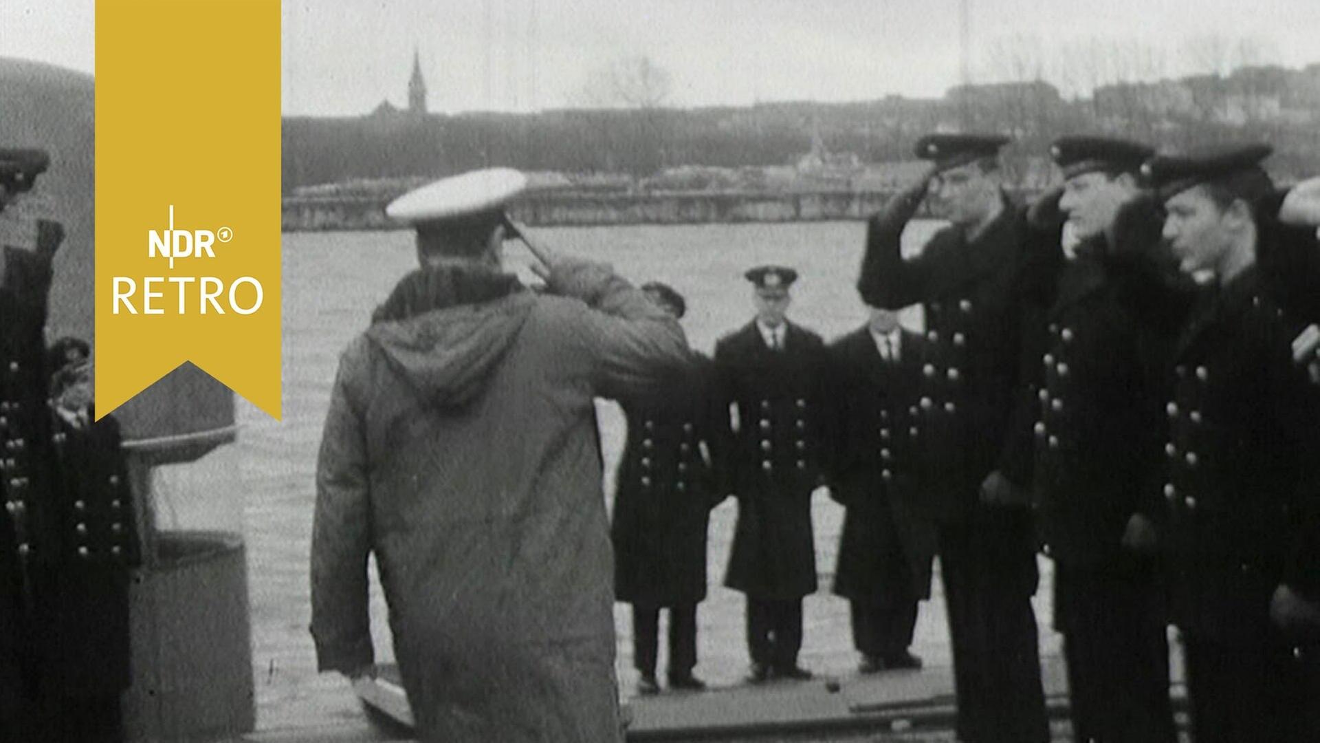 Antrittsbesuch britischer Konteradmiral Maye in Kiel (stumm)