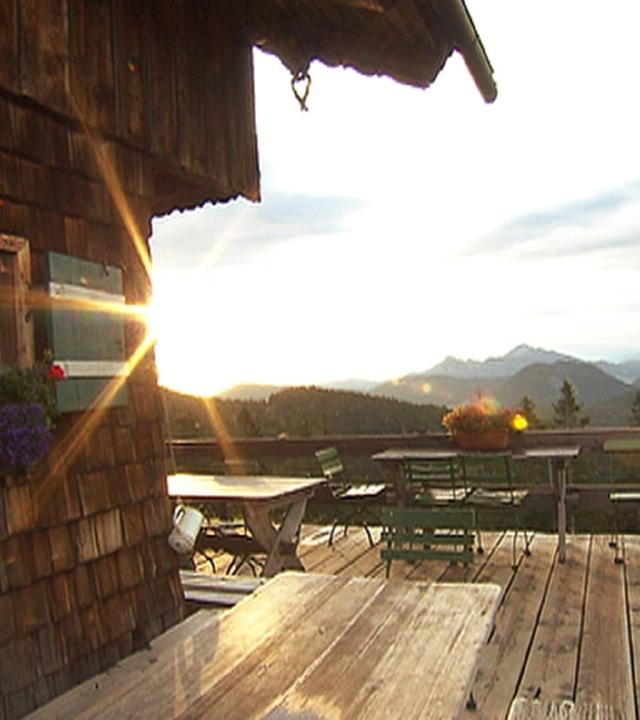 Auf Almen und Berghütten