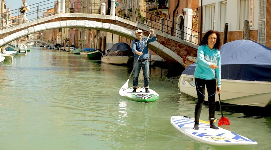Auf dem SUP durch Venedig