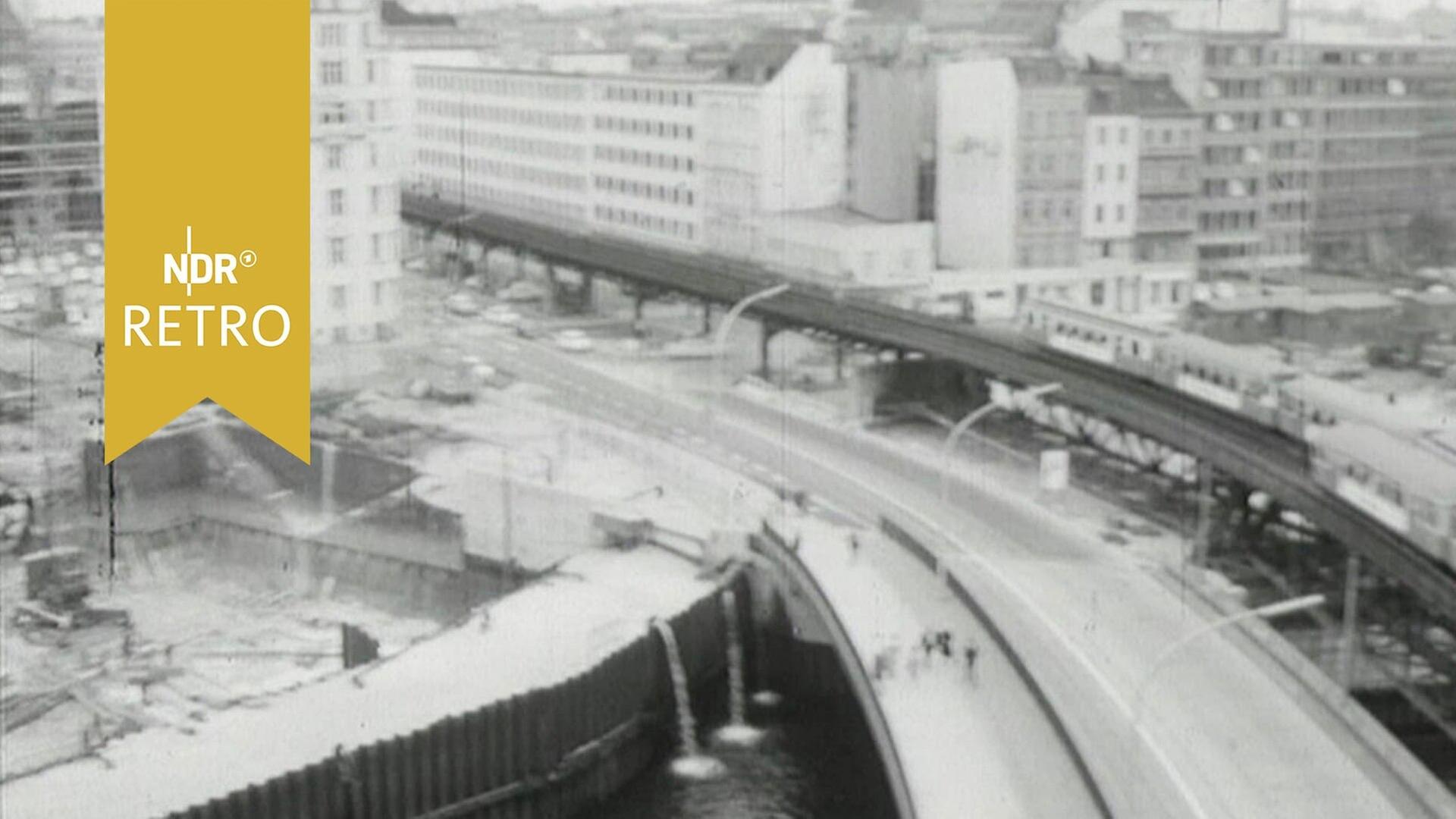 Brückenbau im Hamburger Binnenhafen (stumm)