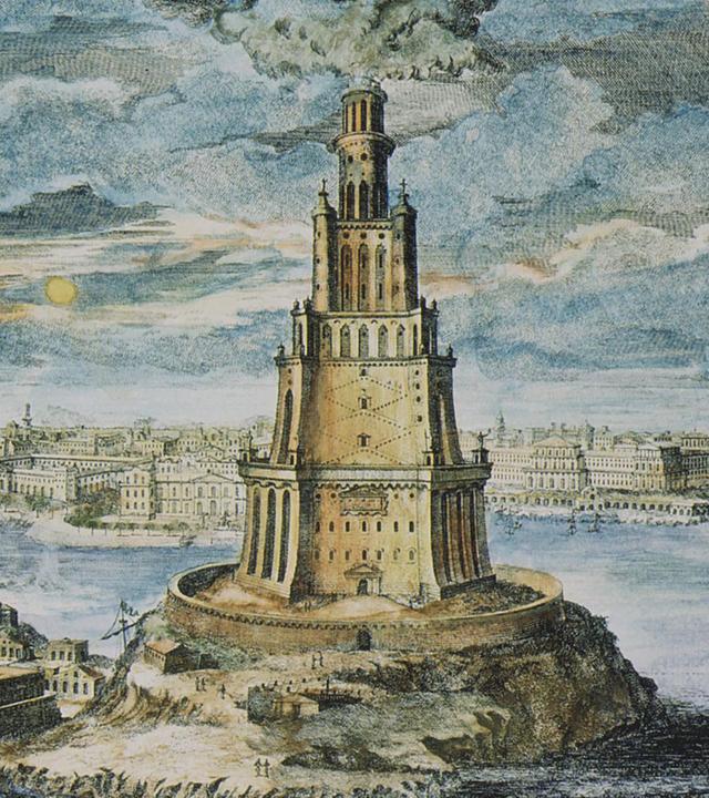 Der Leuchtturm auf der Insel Pharos