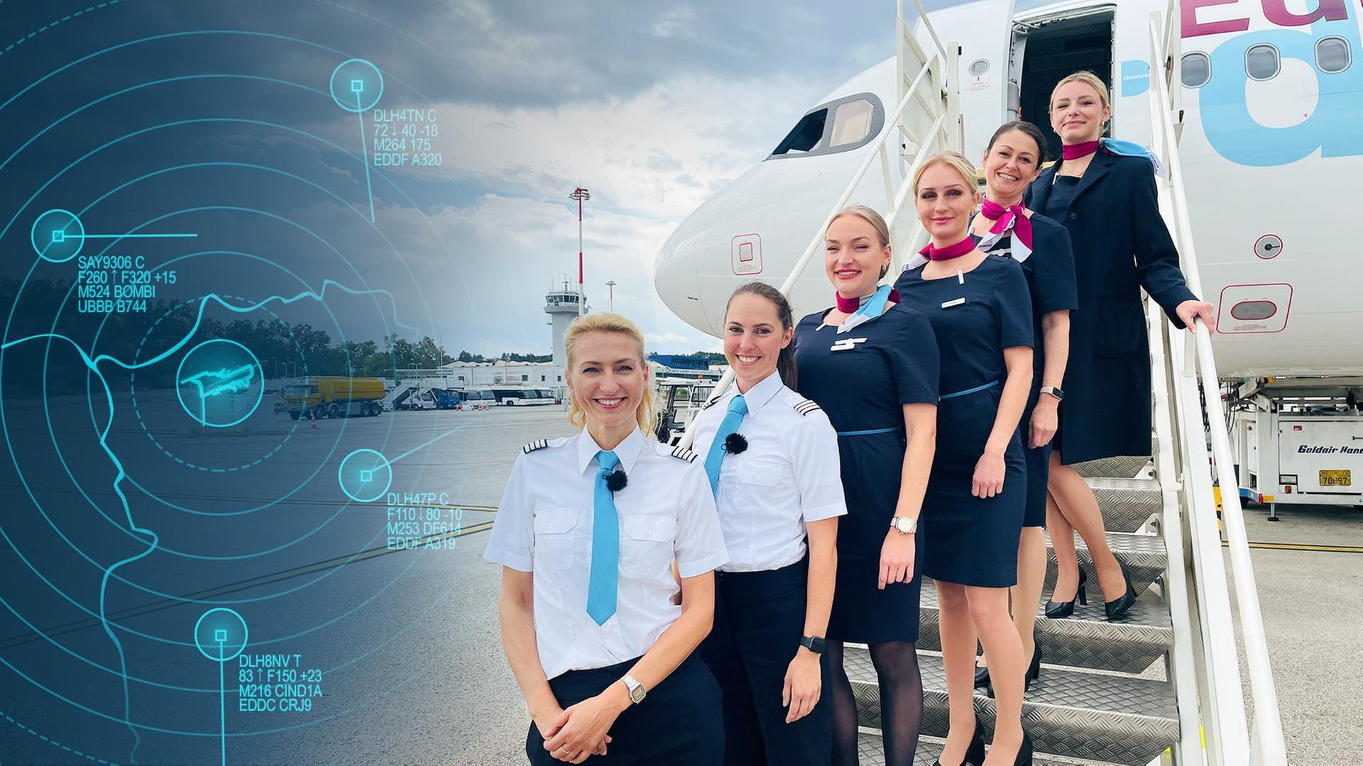 Die Crew von Korfu im Airbus A320