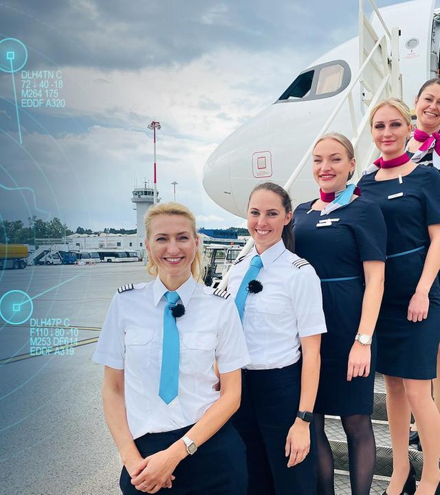 Die Crew von Korfu im Airbus A320