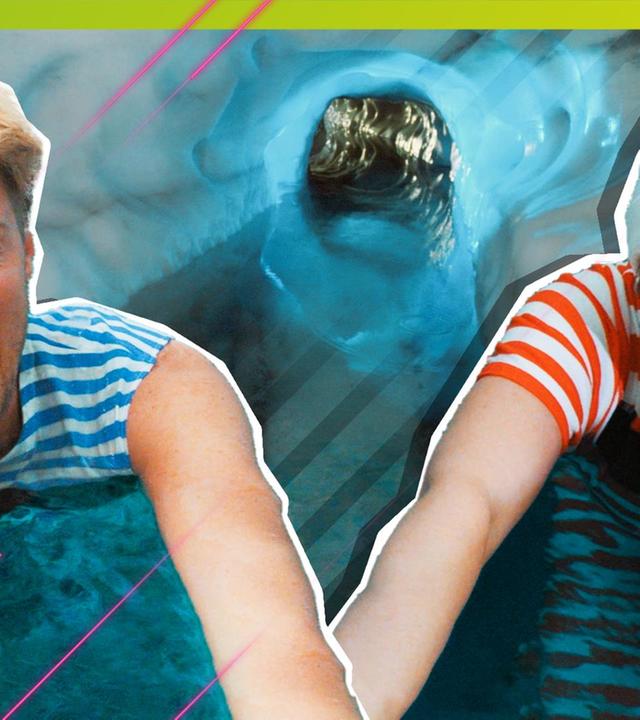 Eisbaden im Gletscher: Wer hält es länger aus?