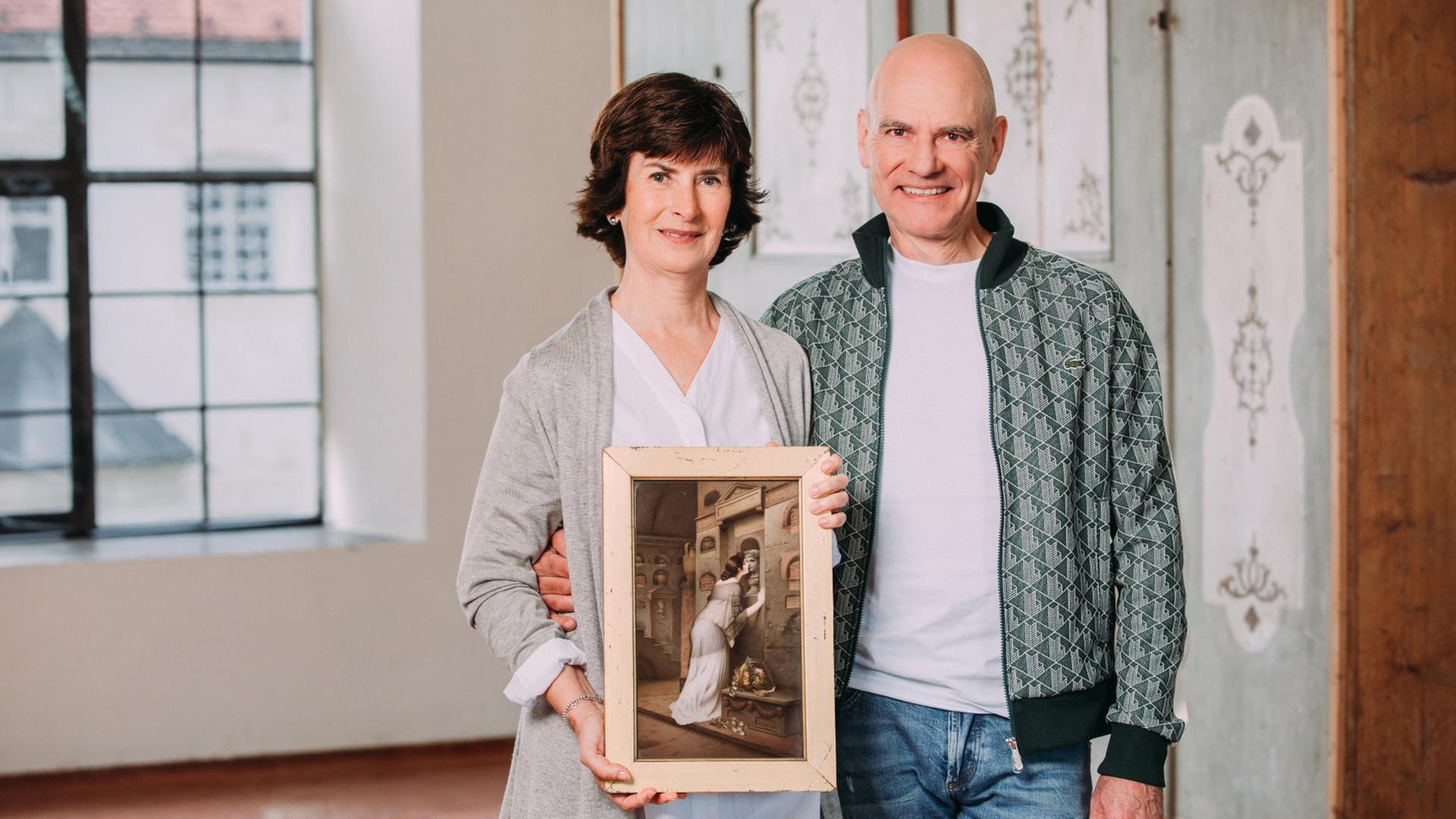 Fast Sperrmüll · Wertvolles Porzellanbild und mehr