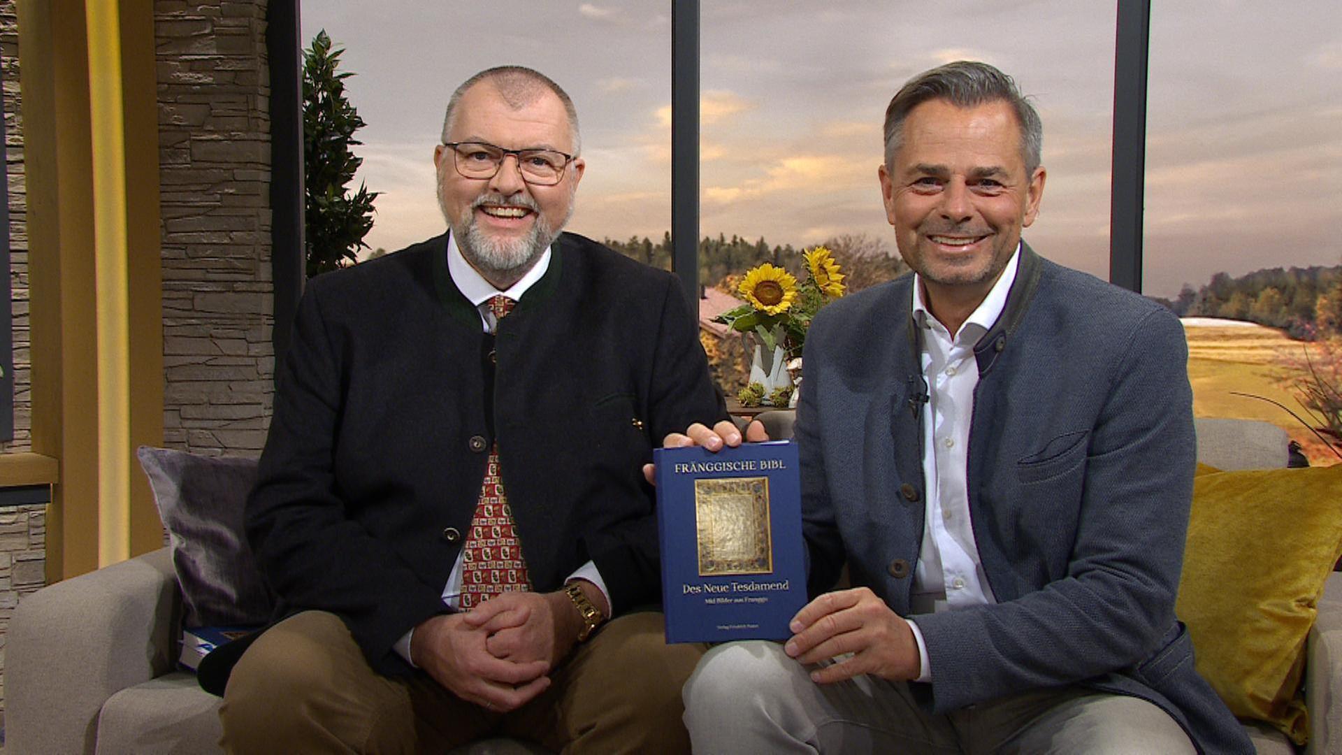 Ganze Sendung - Bibel auf Fränkisch, Wirtshaustipp, Kürbis-Pie mit Mascarpone-Creme