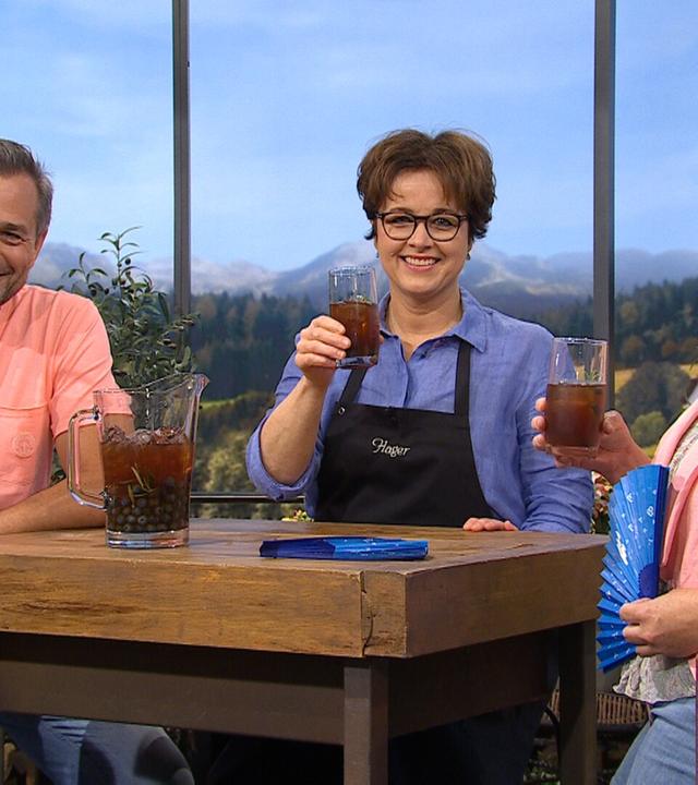 Ganze Sendung - Erfrischende Kräuterrezepte für heiße Tage, Bayernlos, Lachsforelle mit Brokkolicreme