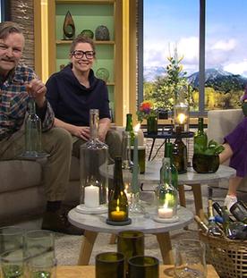 Ganze Sendung: Glas-Upcycling, Wirtshaustipp, Kirsch-Baiser-Kuchen