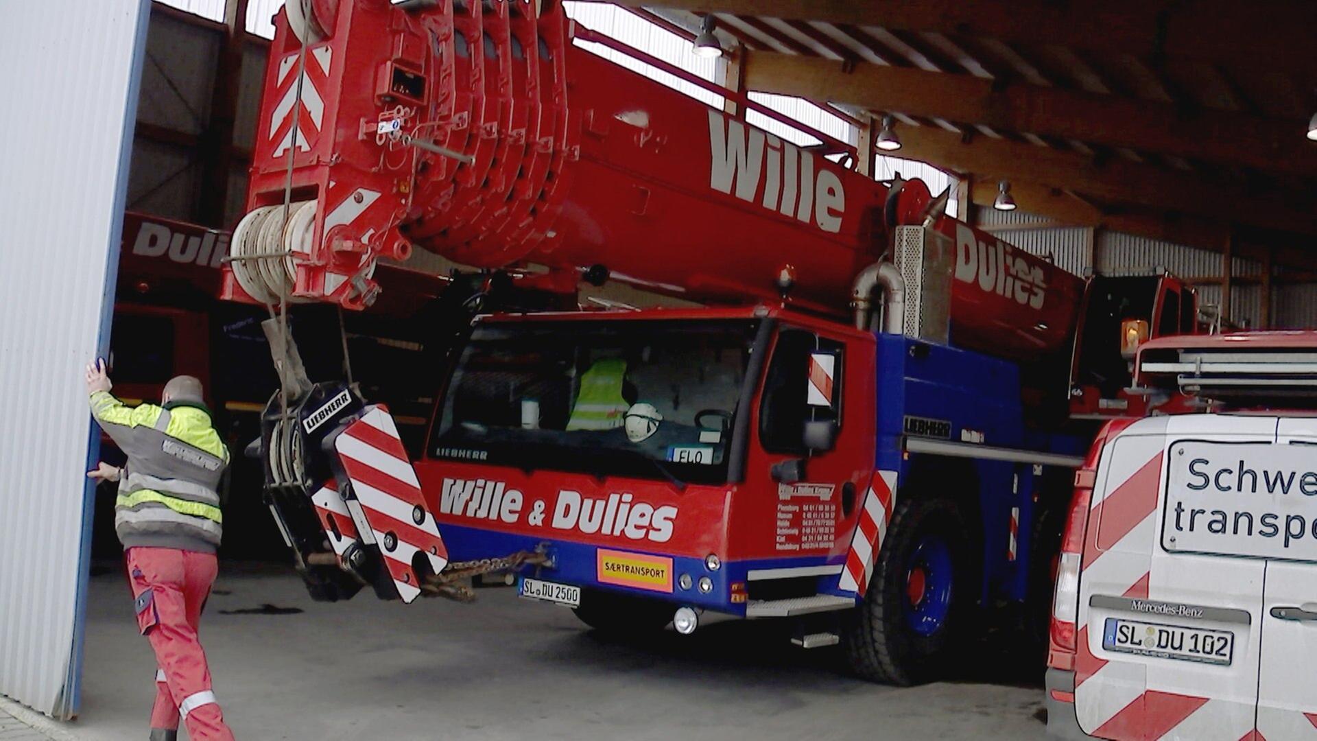 Im Einsatz mit dem XXL-Kran