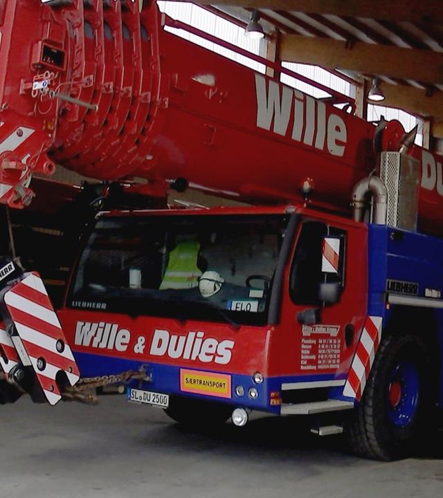 Im Einsatz mit dem XXL-Kran